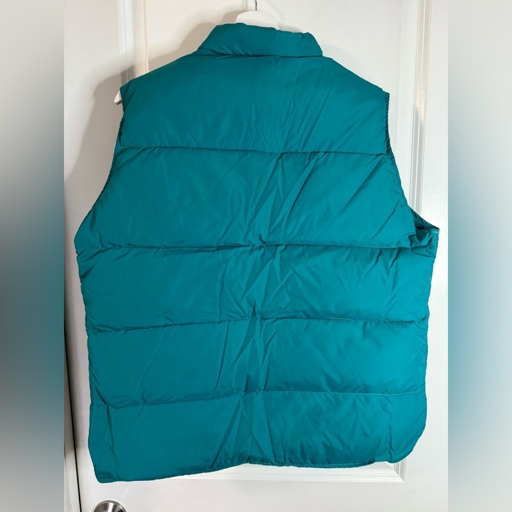 Vintage Woolrich Women’s Teal Puffer Vest - Size Large - Picture 4 of 6